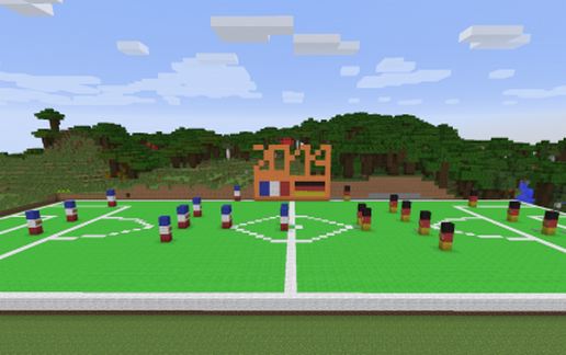 Cup 2014 match France-Germany schematic - building