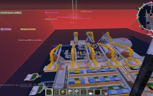 Container ship yard schematic - building
