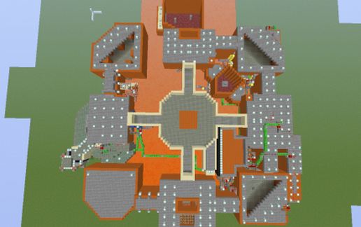 DOOM Secret Level 3.5 schematic - building