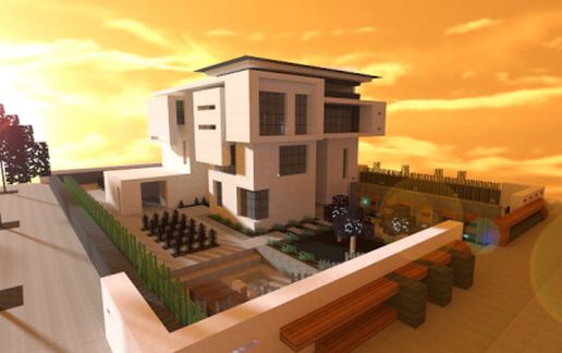 Modern house schematic - building