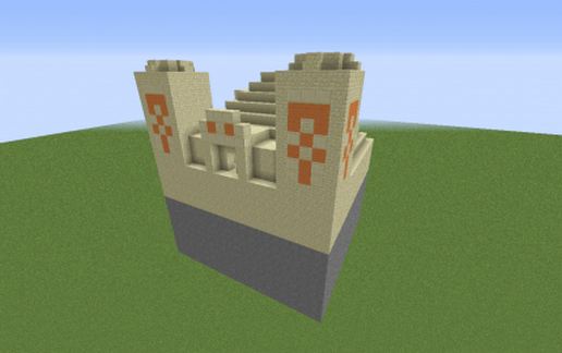 Default Desert Temple (Facing North): schematic - building