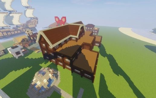 4 story wooden house schematic - building