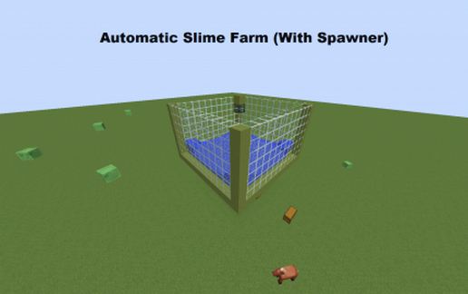 Slime Farm Schematic With Spawner
