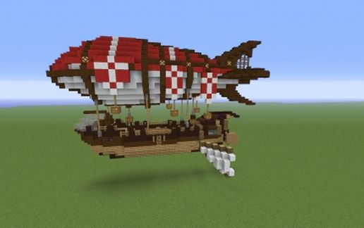 Rocket Airship Medium size Vanilla schematic - building