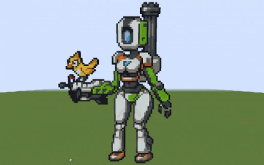 Bastion (Version Girl) (Overwatch) schematic - building