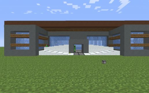 Small Modern House schematic - building