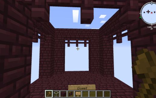 Default Nether Fortress Enclosed Bridge Intersection schematic - building