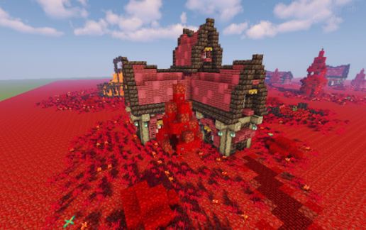 Nether Fantasy House schematic - building