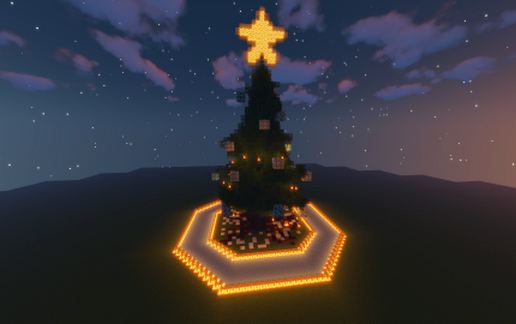 New Year tree + skating rink schematic - building
