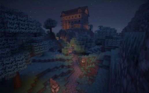 Halloween Mansion 1.7.x (house only) schematic - building