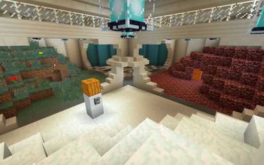 PvP Arena with 4 Biomes schematic - building