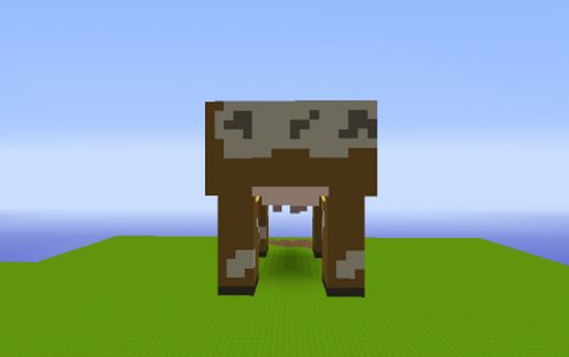 Cow pixle art schematic - building