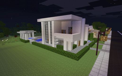 Simple Modern House schematic - building