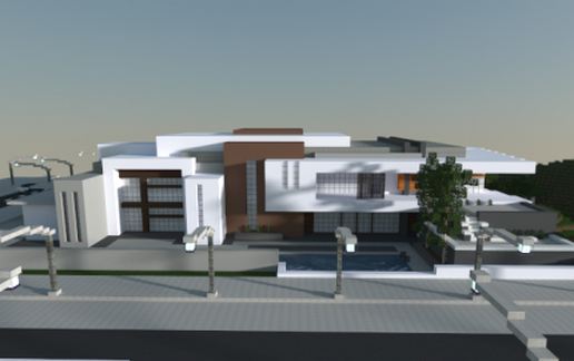 Large Modern House schematic - building