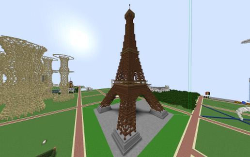 Eiffel tower schematic - building