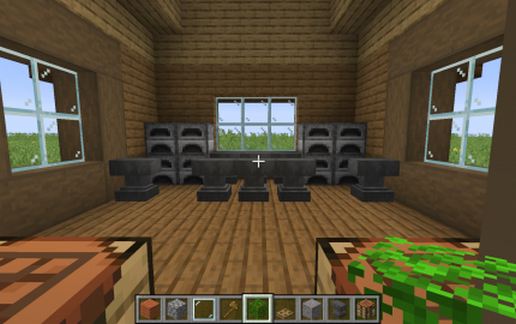 Tech Topia village black smith. schematic - building