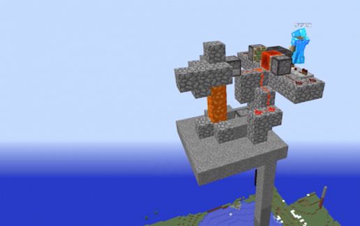 Auto lava caster schematic - building