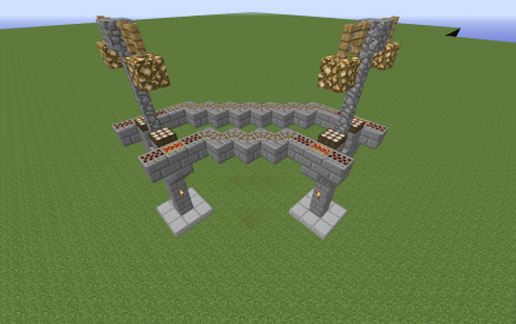 Raised Railway Turn schematic - building