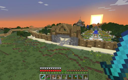 Automated Gate - Day/Night, Castle/Wall schematic - building