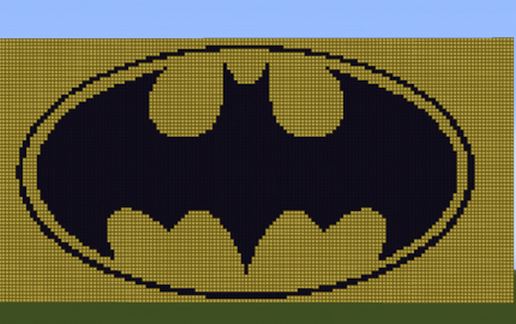 Batman Logo schematic - building