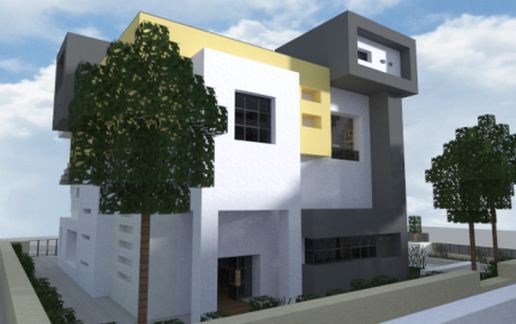 Modern Town house 5 schematic - building