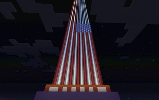 USA Beacon Flag schematic - building