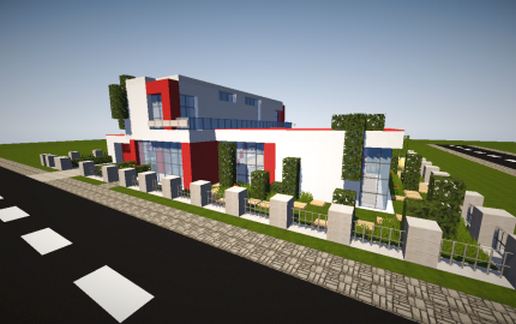 Modern House 1(furnished) By MintyTramp29 schematic - building