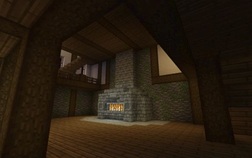 large medieval tavern