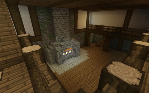large medieval tavern