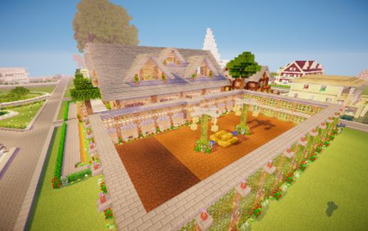 Barn for Mo Creatures and Horses schematic - building