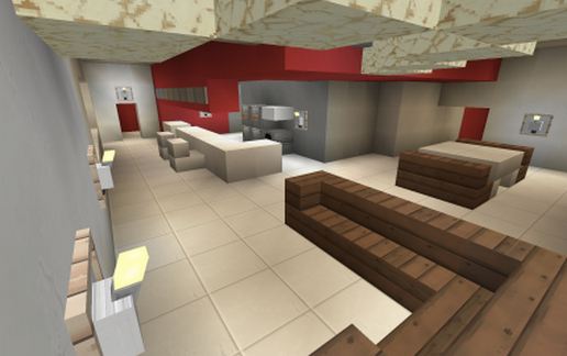 modern apartment complex schematic - building
