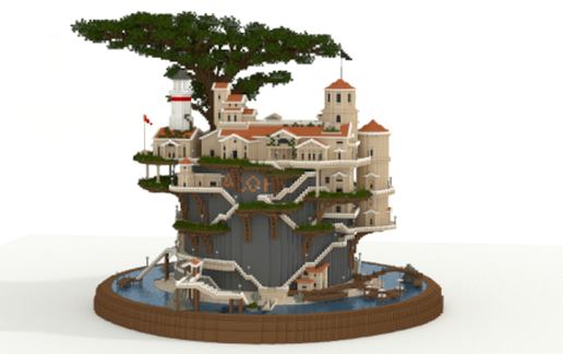 Hawaiian pineapple resort schematic - building