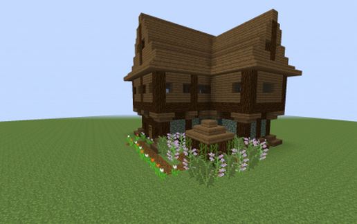 small rustic house