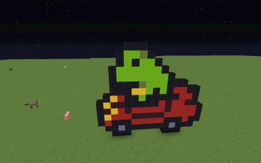 Frog in a car schematic - building