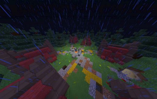 Fire camp, with mine
