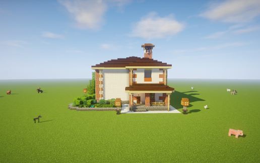 Modern house 1 schematic - building
