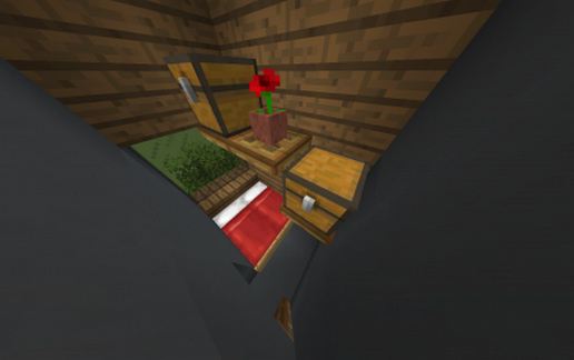 3 story modern house with furniture