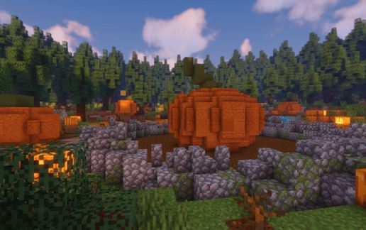 The Great Pumpkin TNT Run Map schematic - building