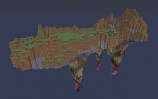HUGE Floating Island w/ cave schematic - building