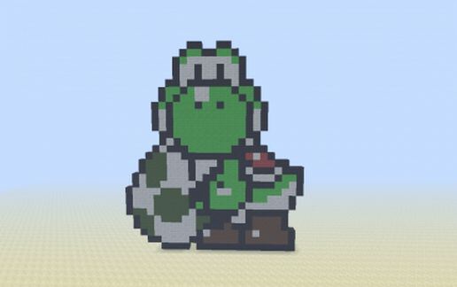 Yoshi 8-Bit Style [Looking at You with Egg] schematic - building
