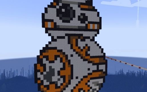 BB8 Star Wars Pixel Art Schematic
