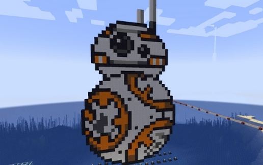 BB8 Star Wars Pixel Art Schematic