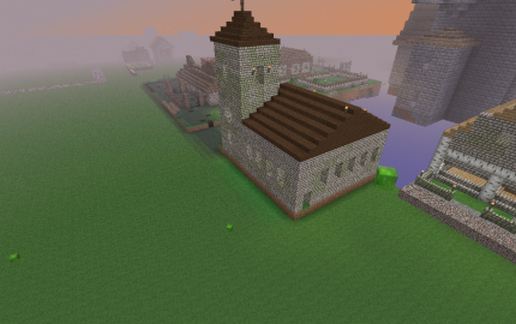minecraft vanilla Church plus schematic - building