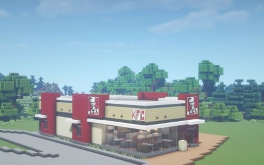 Real KFC Restaurant schematic - building