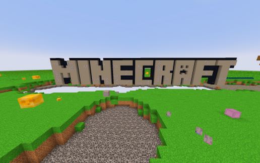 Minecraft Classic Logo schematic - building