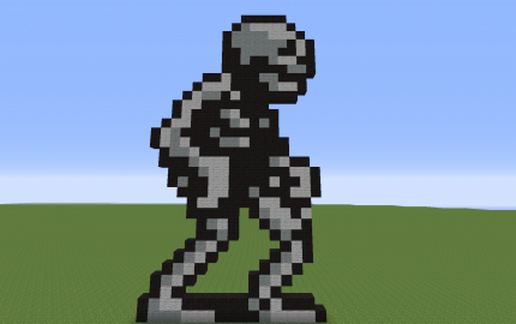 Skeleton from Castlevania 2 schematic - building