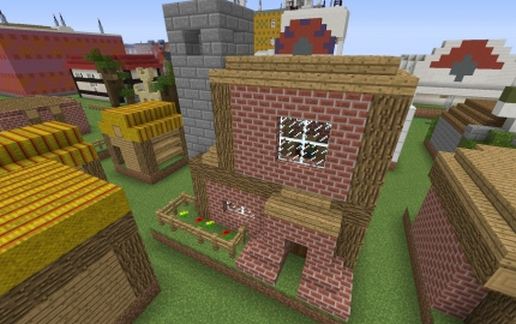 Brick/Wood Home (large) schematic - building