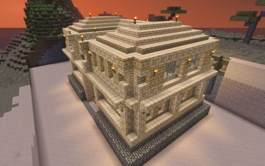 Desert Mansion schematic - building