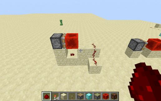 Fast and minimalistic redstone pulser schematic - building