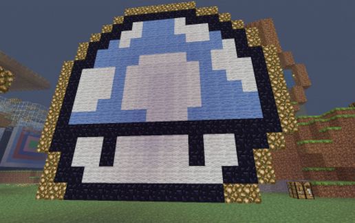 Super Mario Blue Mushroom